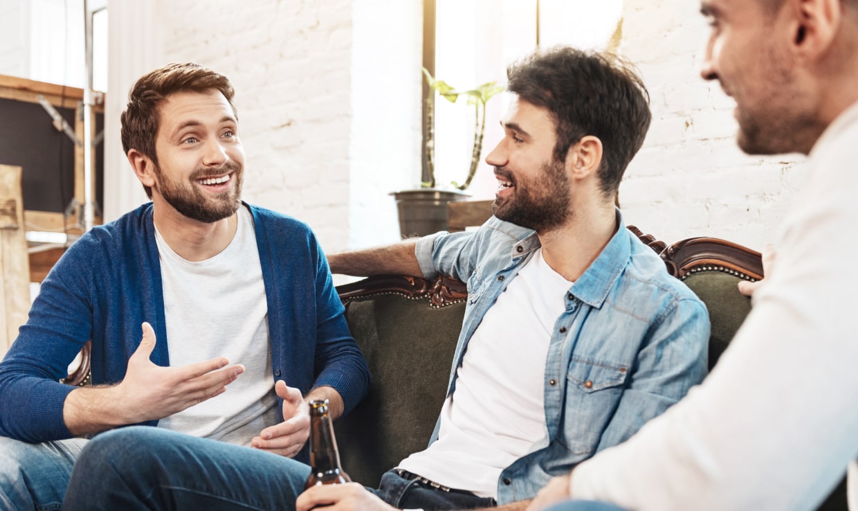 Consumer Home Men Background Image